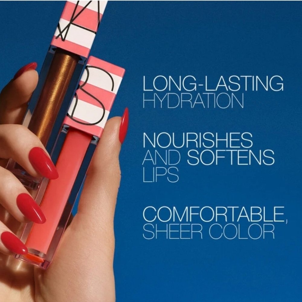 Nars Hot Escape Afterglow Lip Oil: Wondrous (520 Berry), .17oz, NIB - Picture 5 of 5